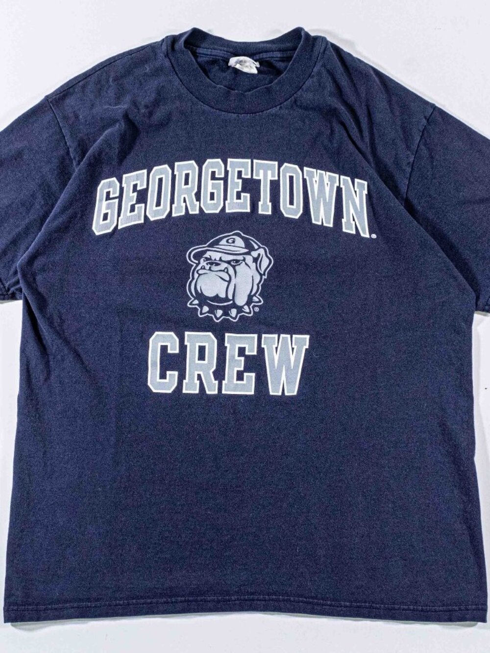 Vintage Georgetown University Champion T-Shirt Large Y2K Hoyas Navy Blue College